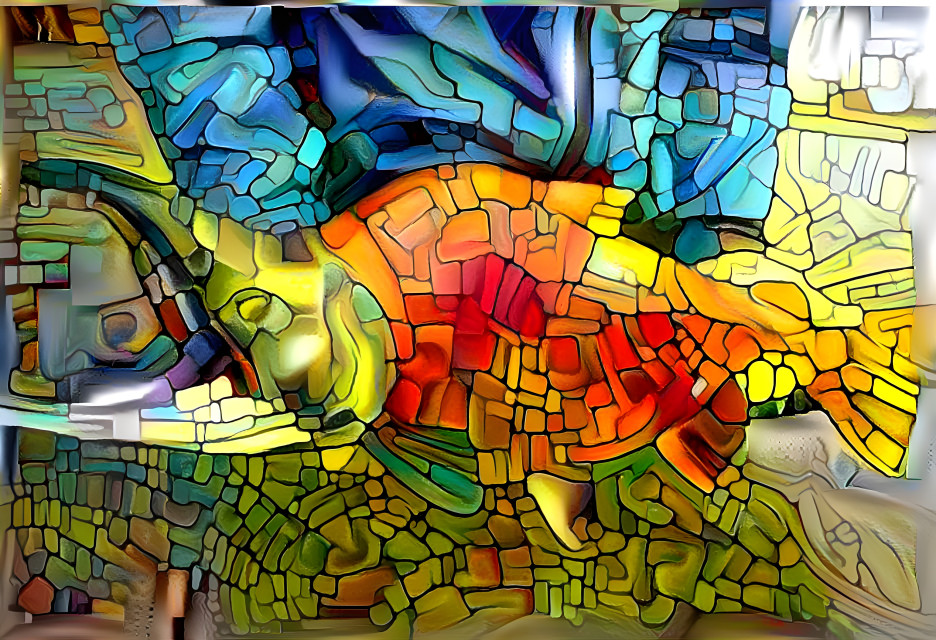 Stained Glass Salmon