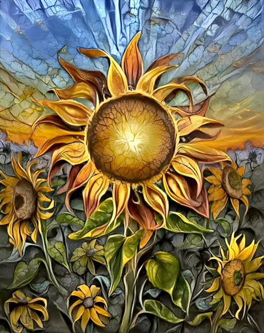 Painted Sunflower  2