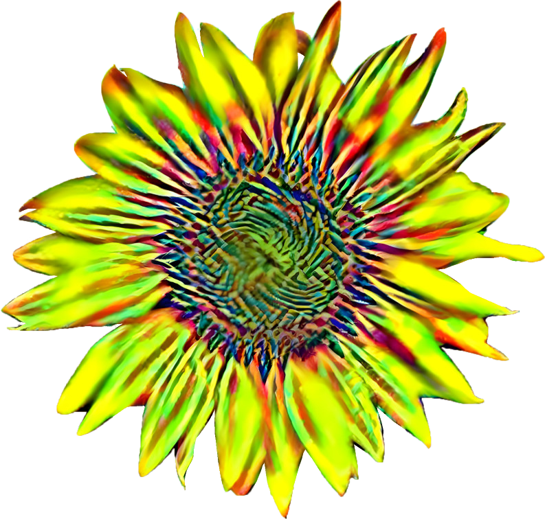 Psychedelic Sunflower 001