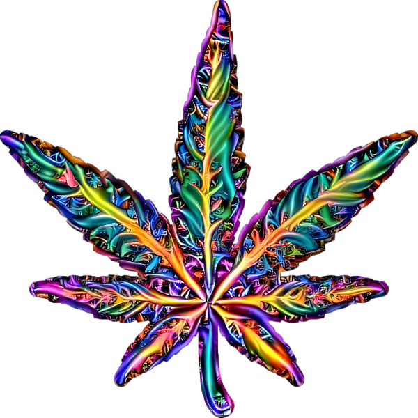 Psychedelic Hemp Leaf