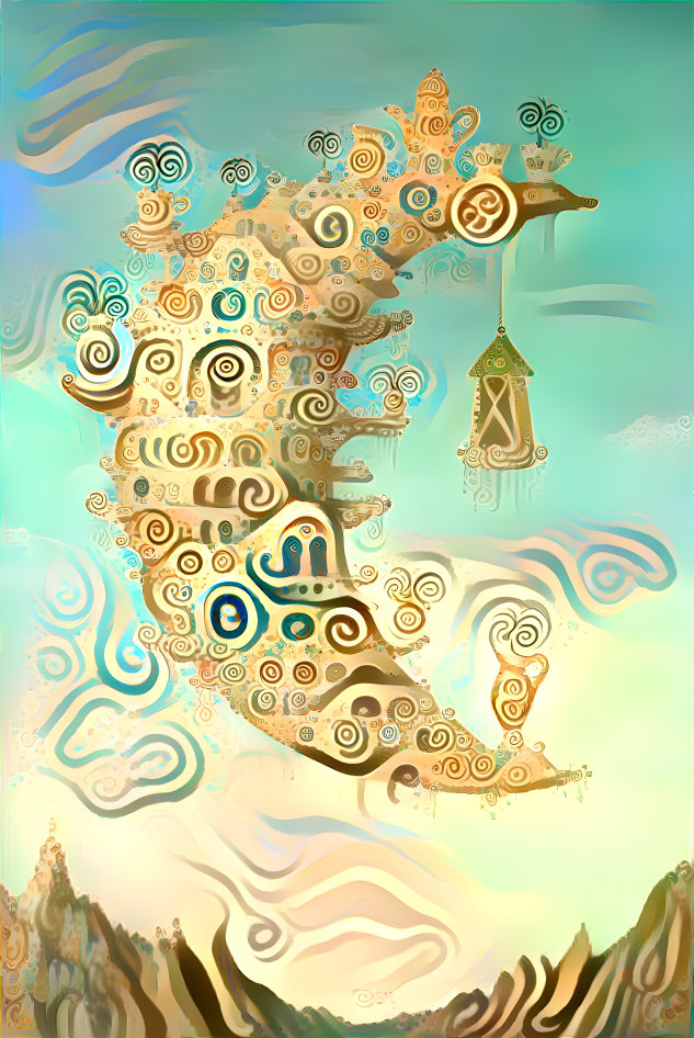 Moon city with spiral style