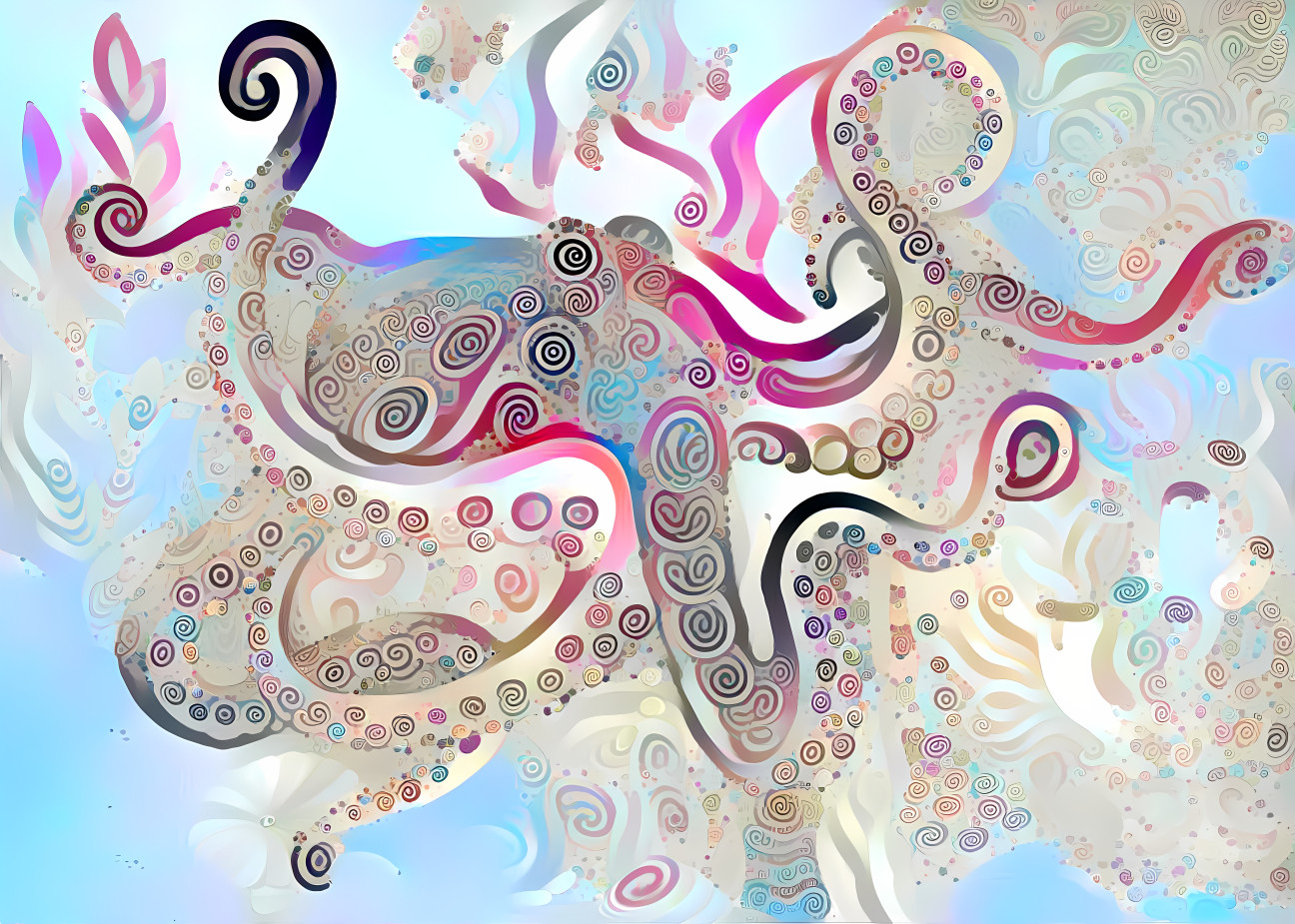 Pink octopus