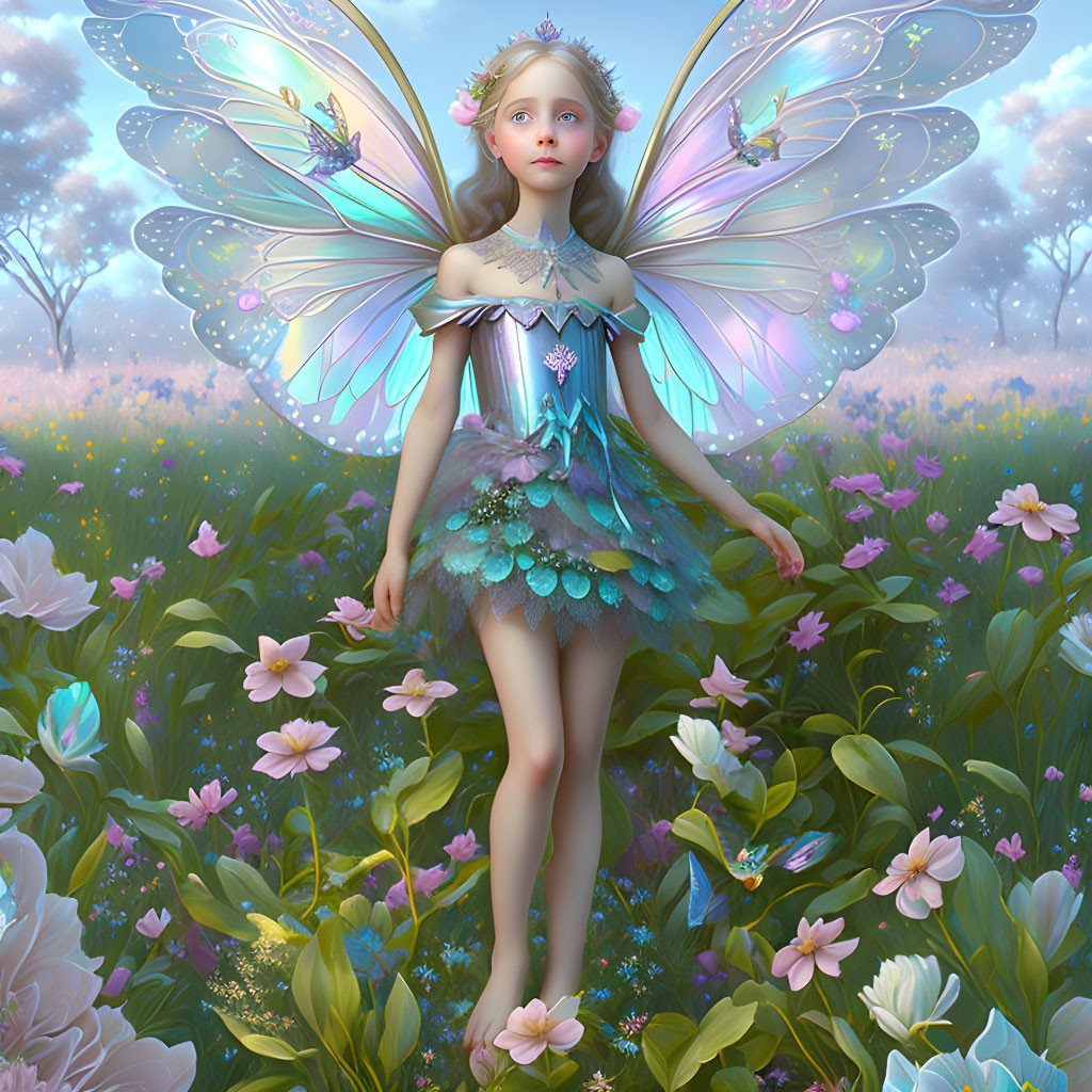 Fairy in Enchanted Meadow