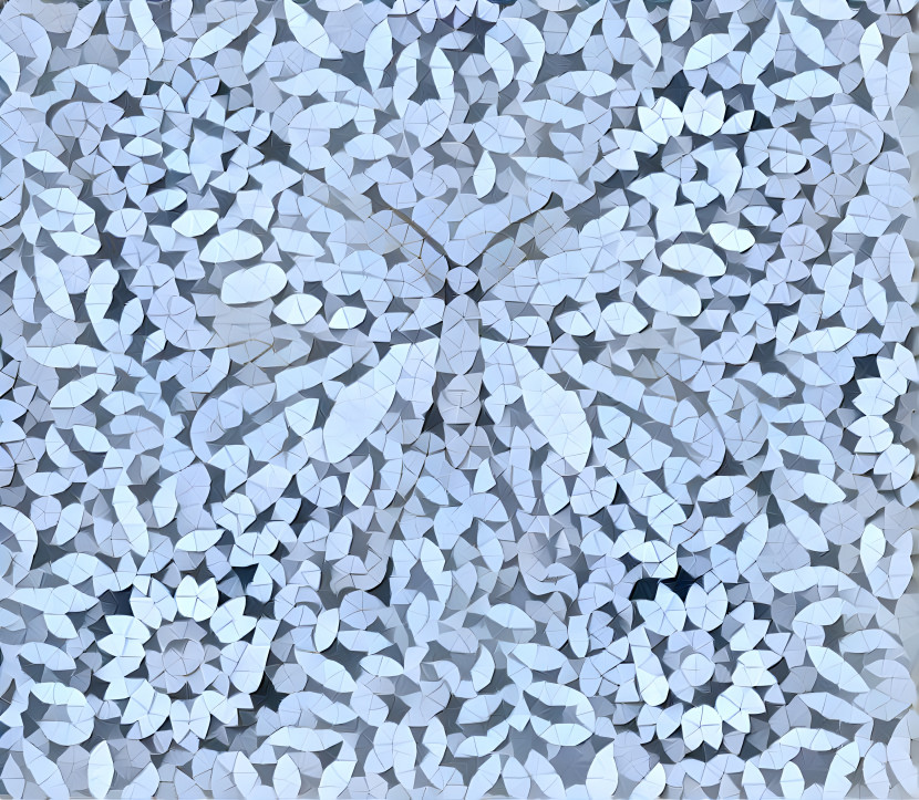 Butterfly tile mosaic