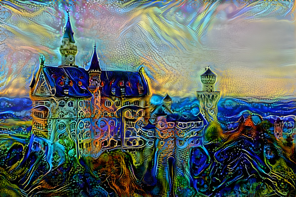 Psychedelic Neuschwanstein