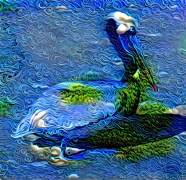 wavy pelican