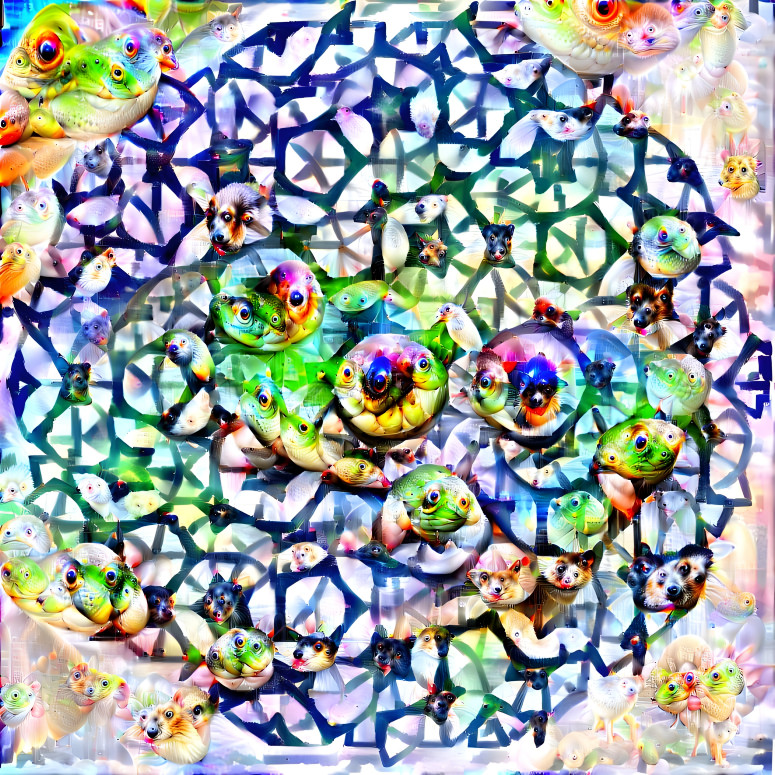 Deep dream on Penrose tiling