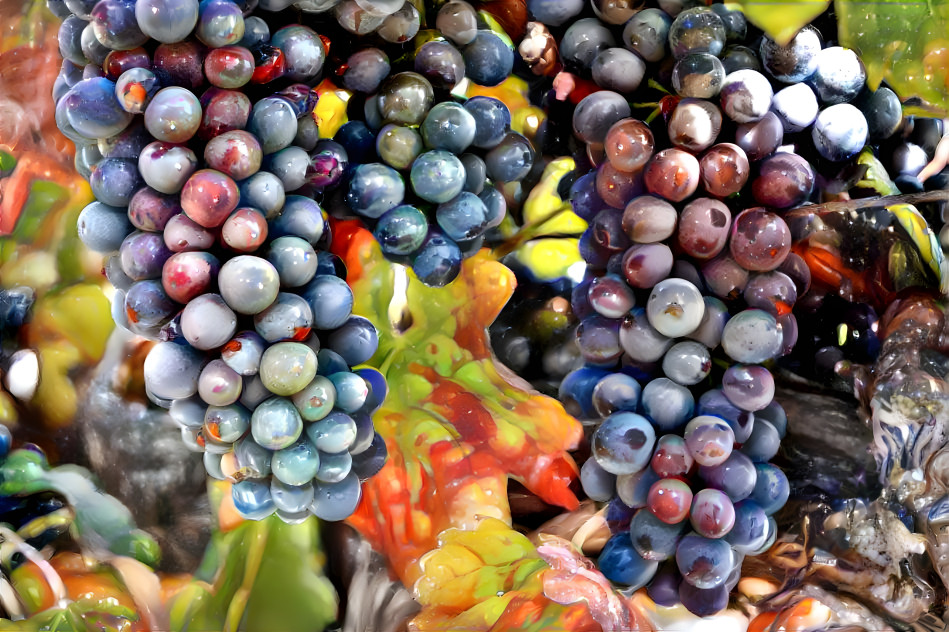 Glass grapes