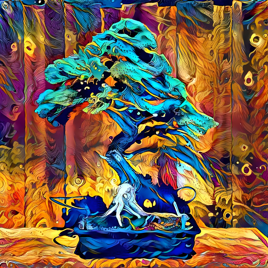 Flaming Bonsai