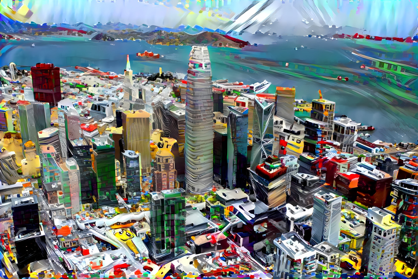 San Francisco with Lego style