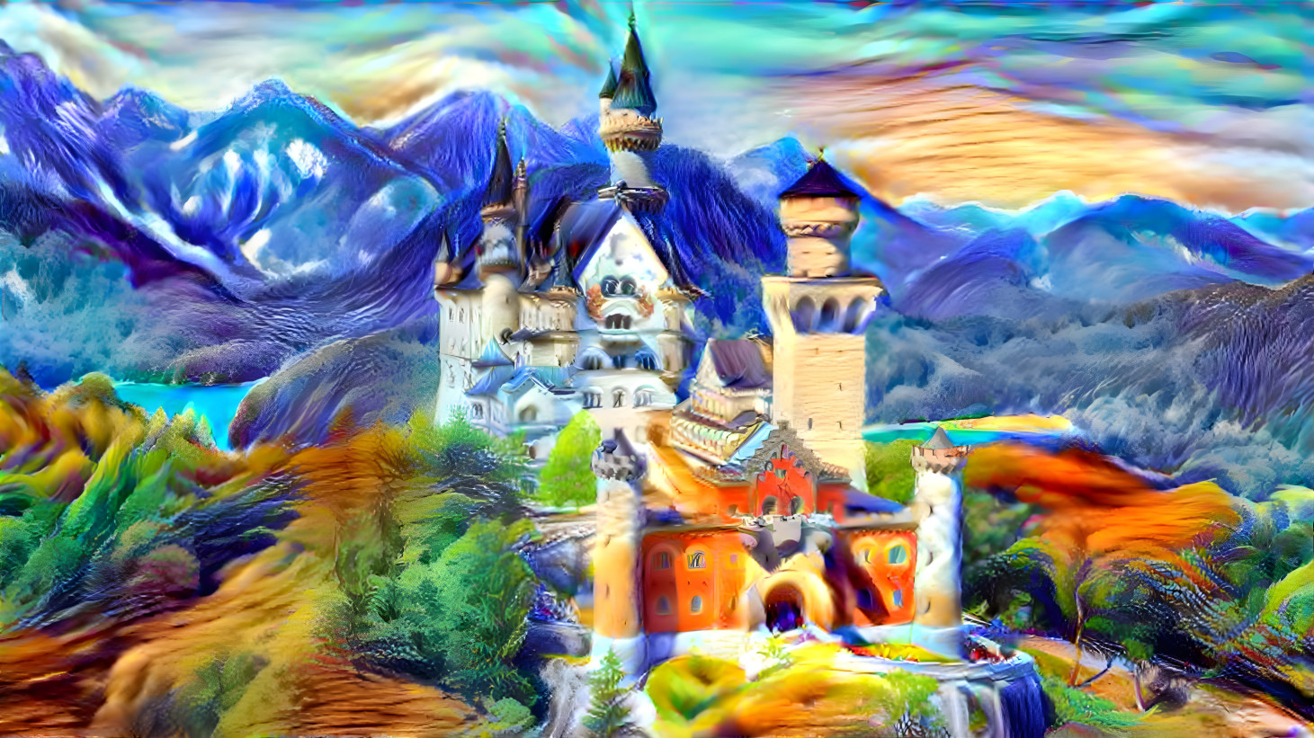 Neuschwanstein redone with higher resolution