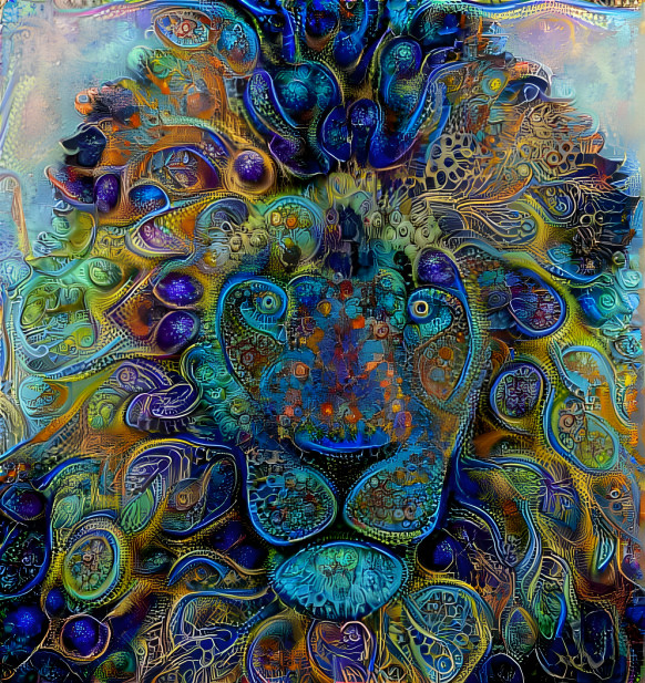 Psychedelic lion