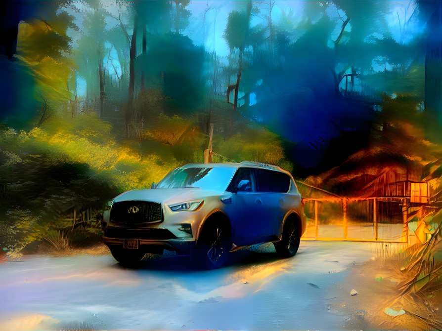 INFINITI QX80 in the Forest