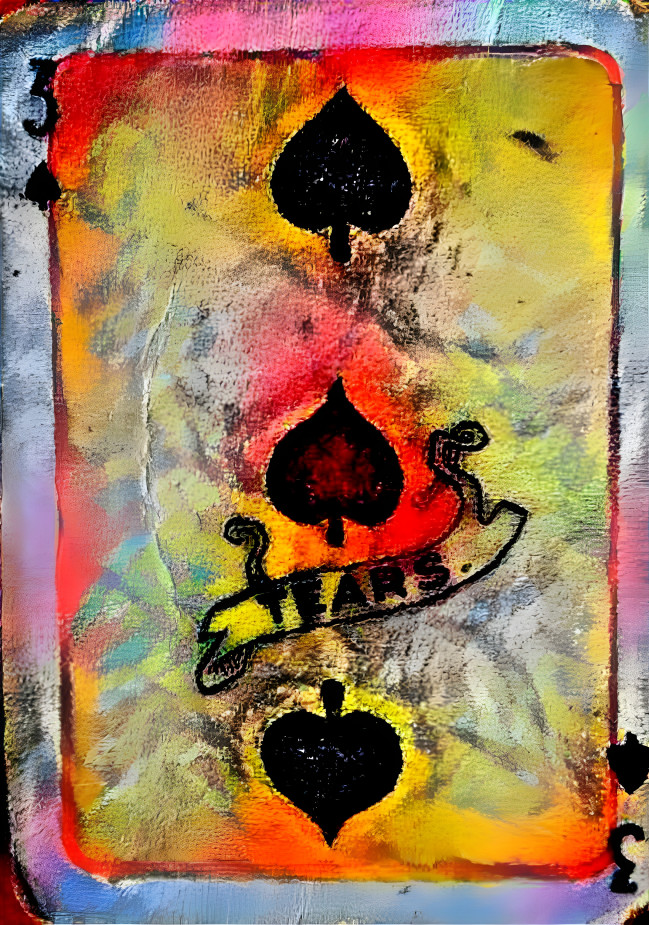 From the "Cards and Tarot' Series' 3 of Spades