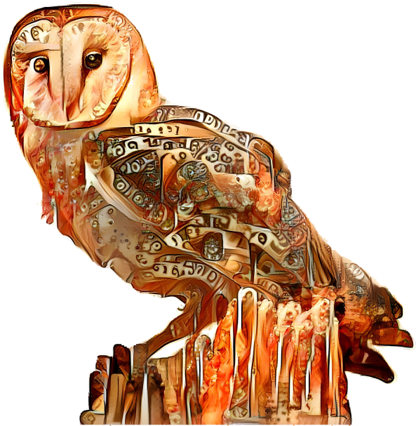 Owl art nouveau blend