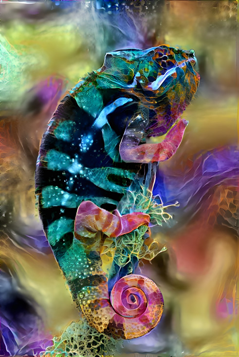 Chameleon on acid