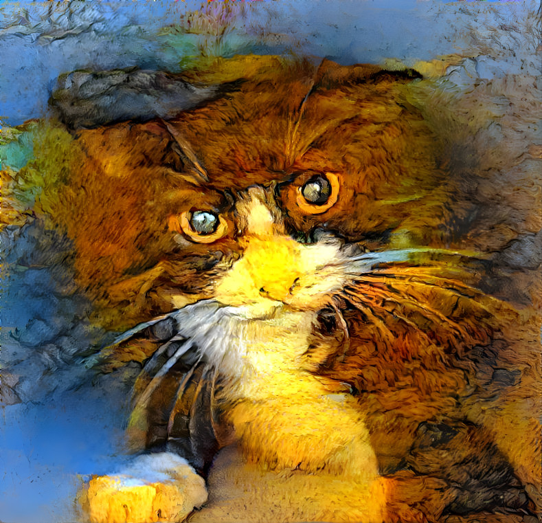 Orpheu the Cat - Van Gogh