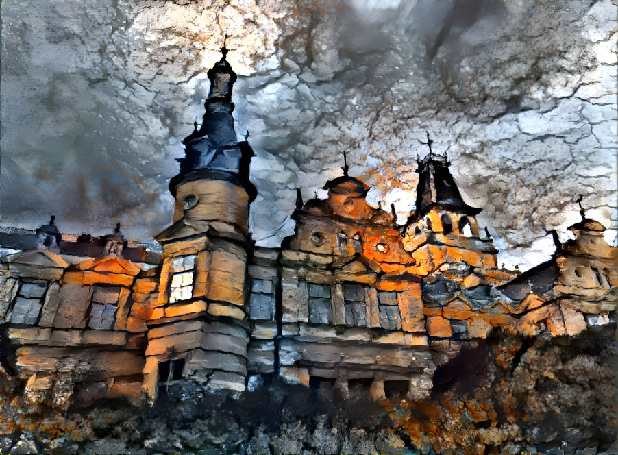 watercolor castle