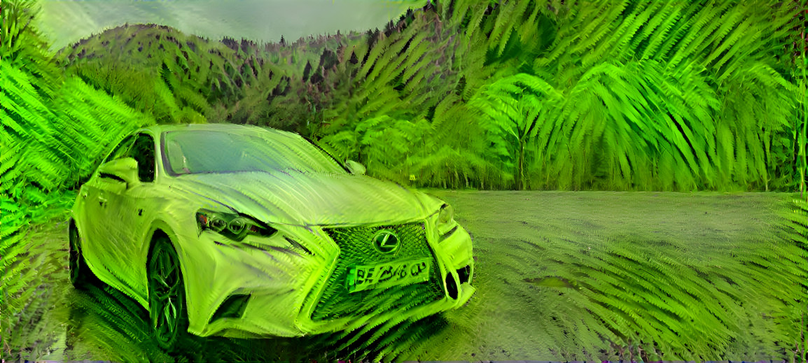 Car on a mountain road