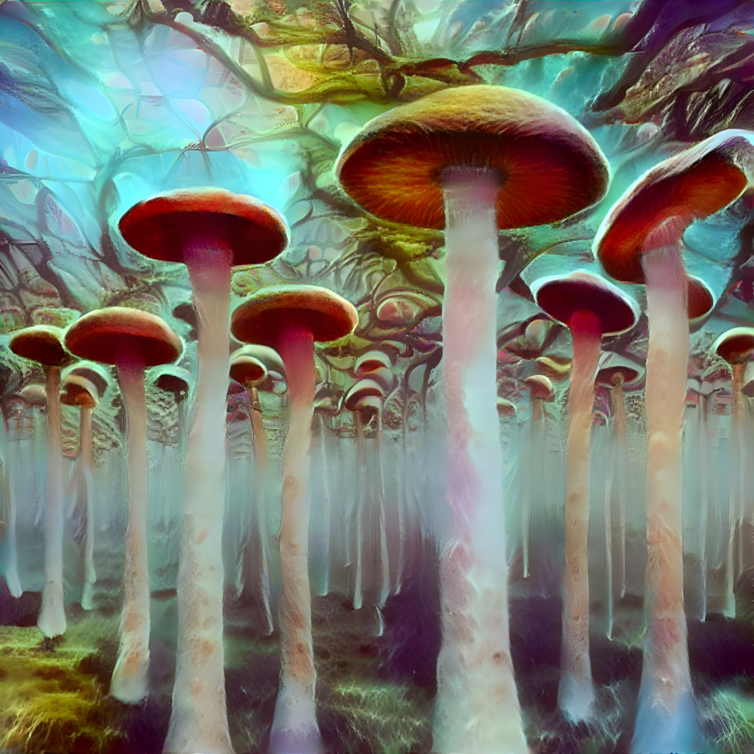 Mushroom forest 