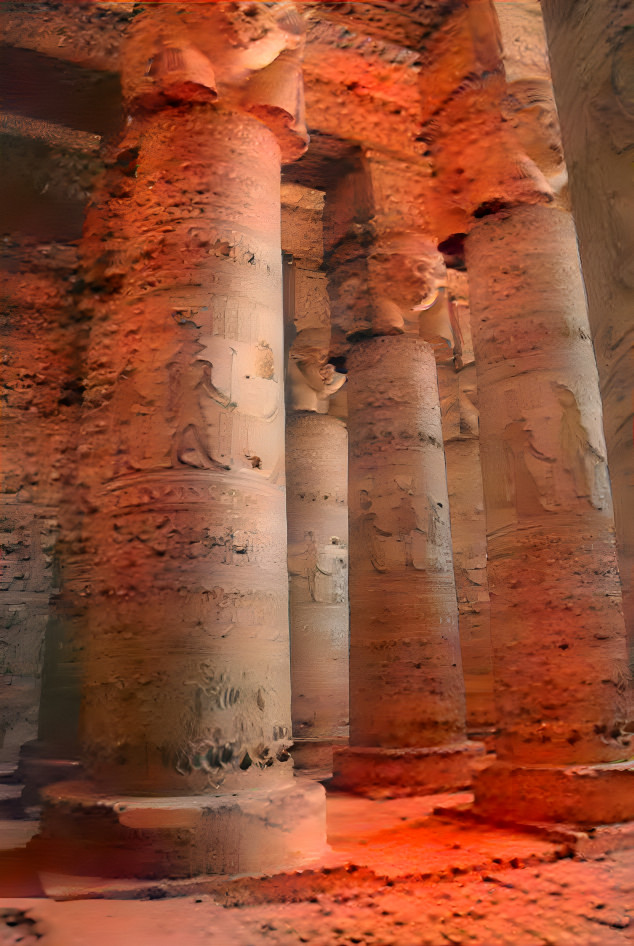 Martian pillars 