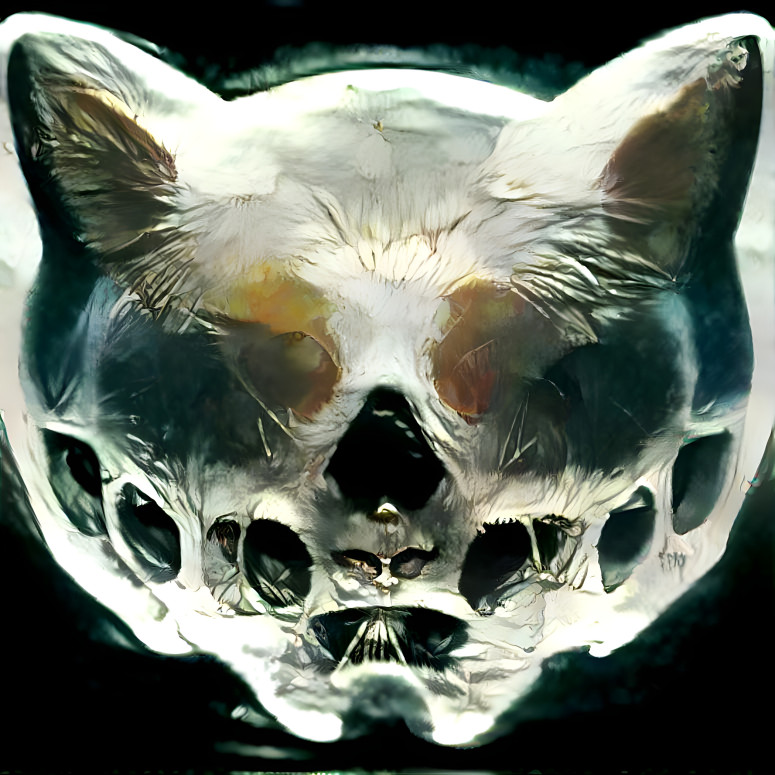 Cat skull