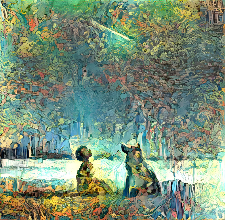 Boy and dog