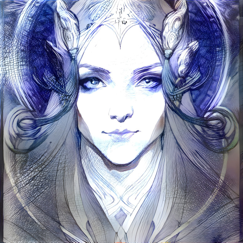 ai generated mucha style portrait 01