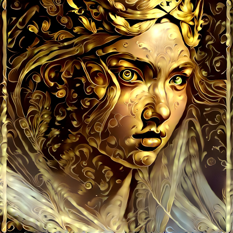 Gold princess ai generated