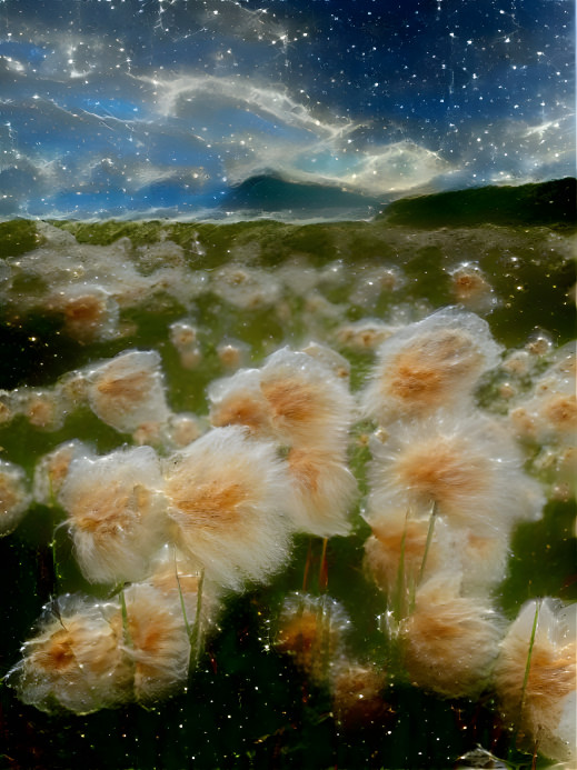 Alaskan cotton grass