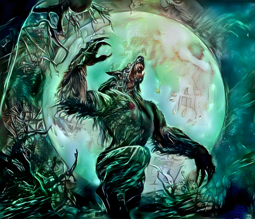 Green werewolf