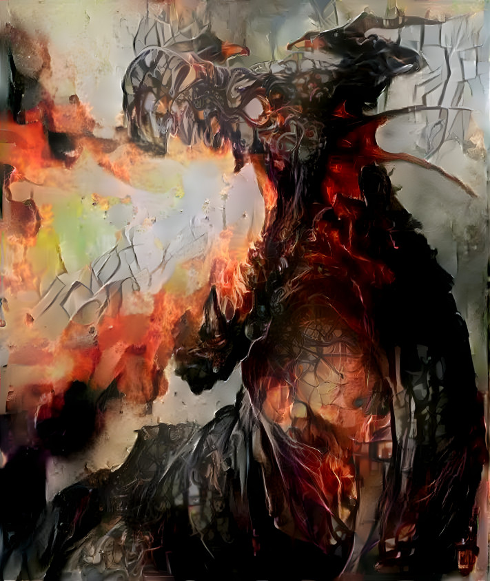 Darkish fire dragon