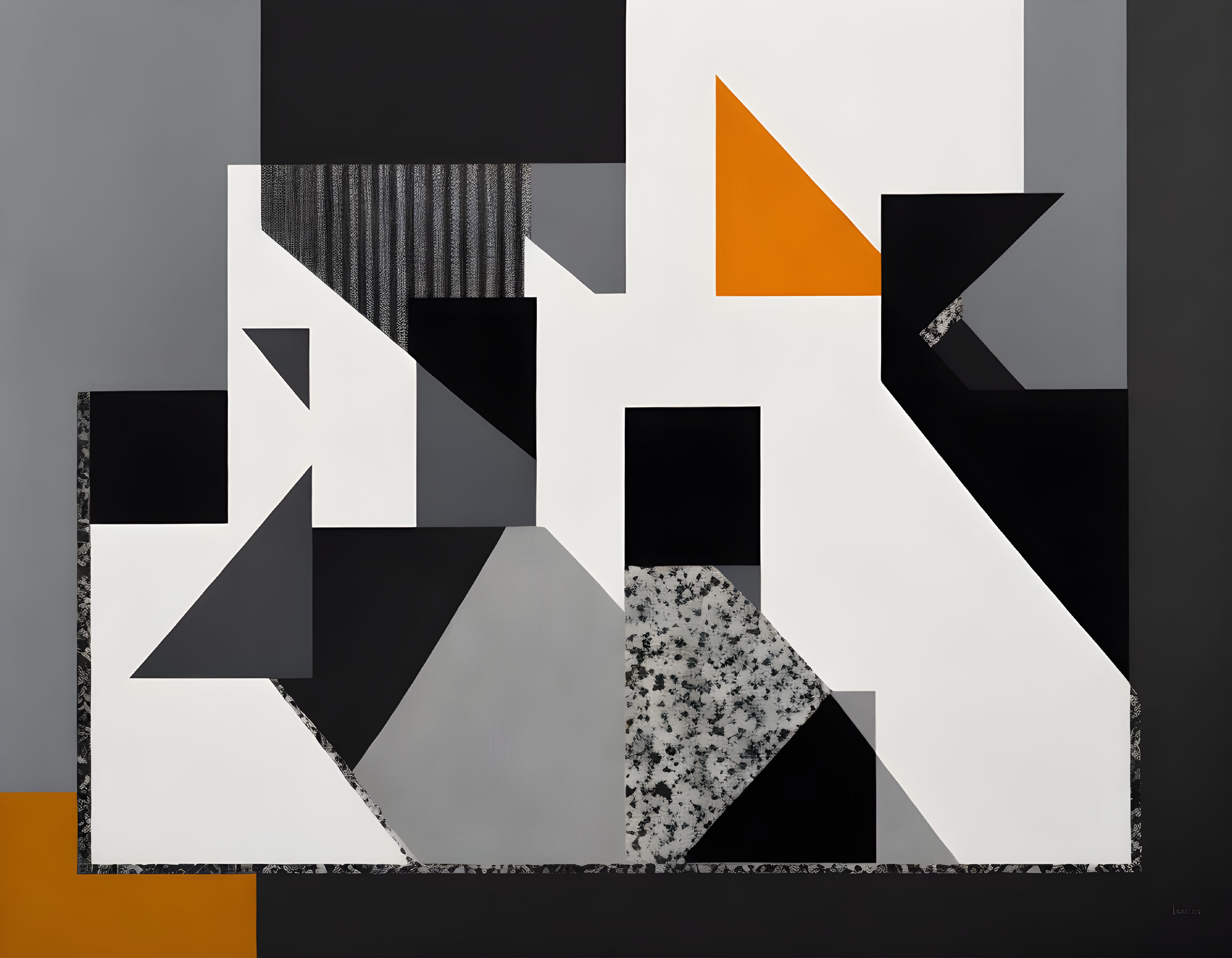 Geometric Abstract Art: Sharp Angles, Contrasting Colors