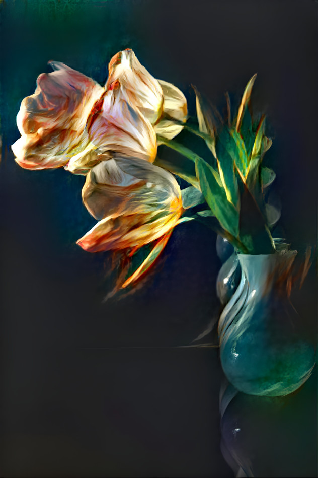 on tulips