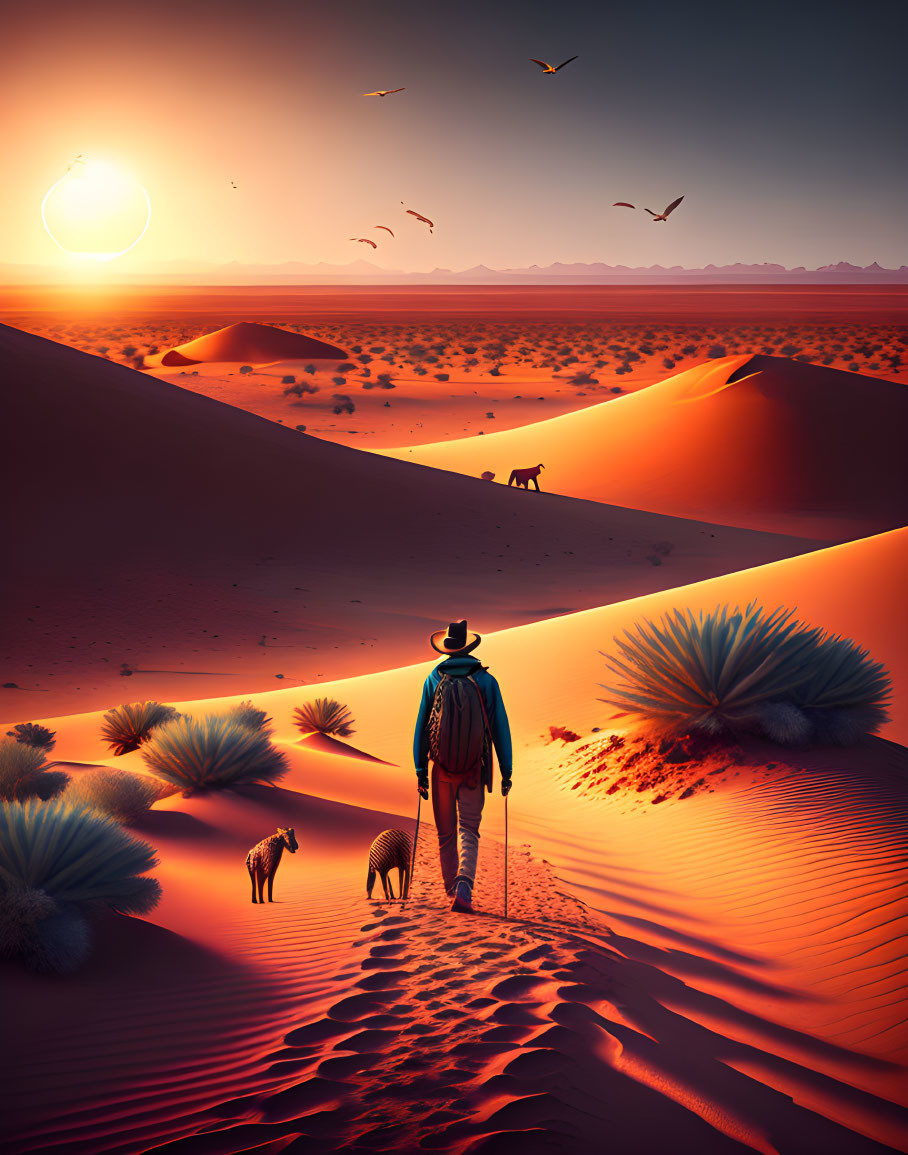 A walk in the Desert