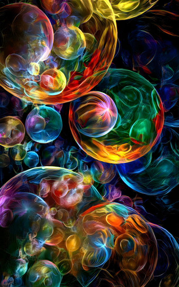 soap bubbles