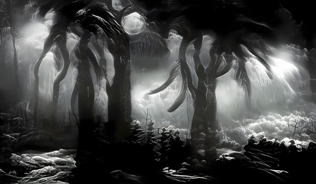 Lovecraftian Night In the Forest