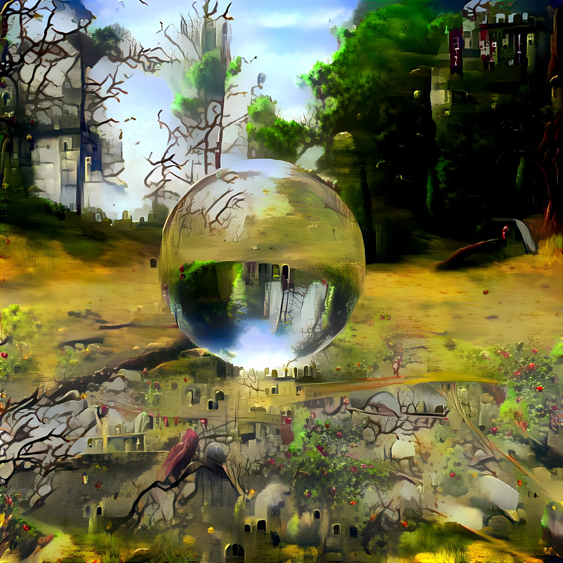 Fortress Landscape Crystal Ball