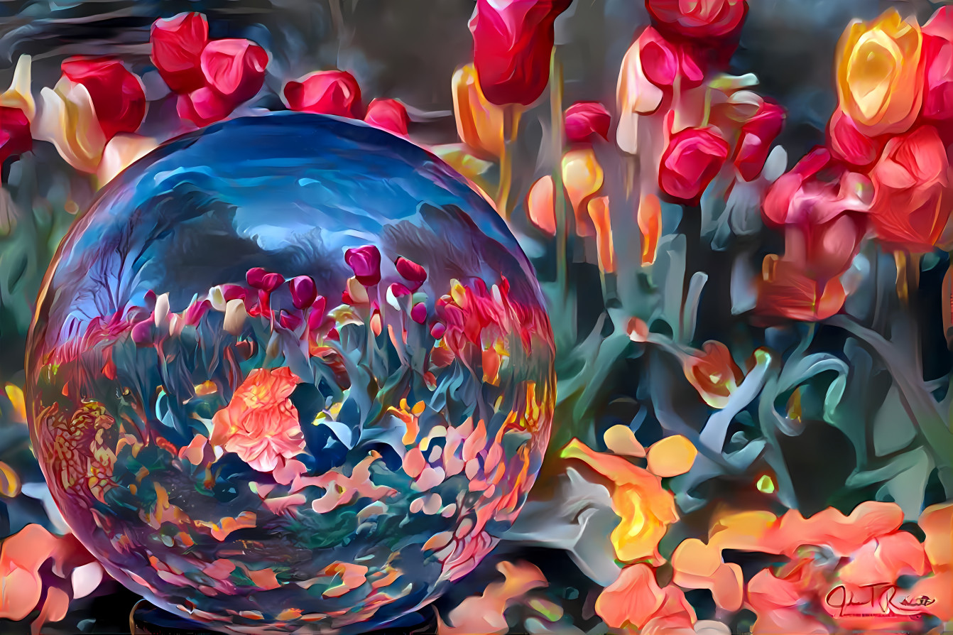 Flowers Through a Crystal Ball