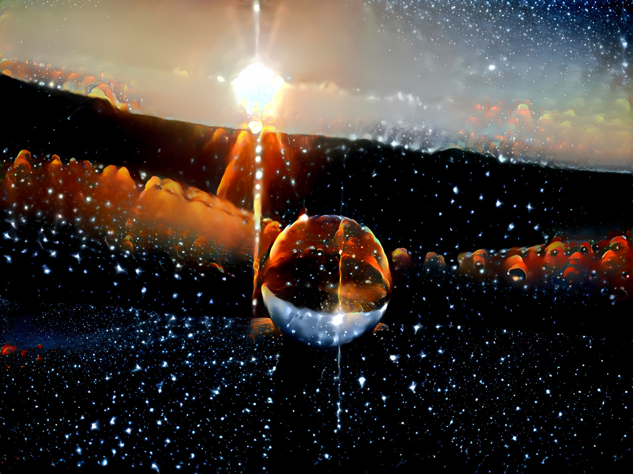 Desert Stars and Sun Crystal Ball 