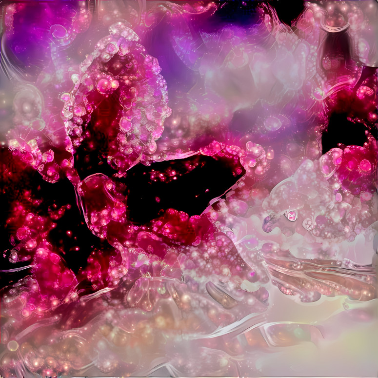 Ice Crystal Flower Pink Fractals