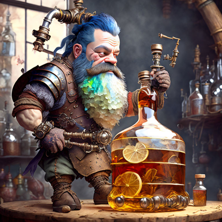 DWARF MAKING ALCOOL PUNCH