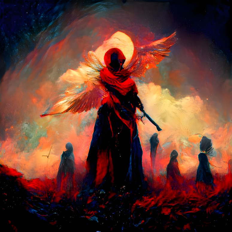 crimson_gold_reaper_scythe_angel_light_apocalyptic