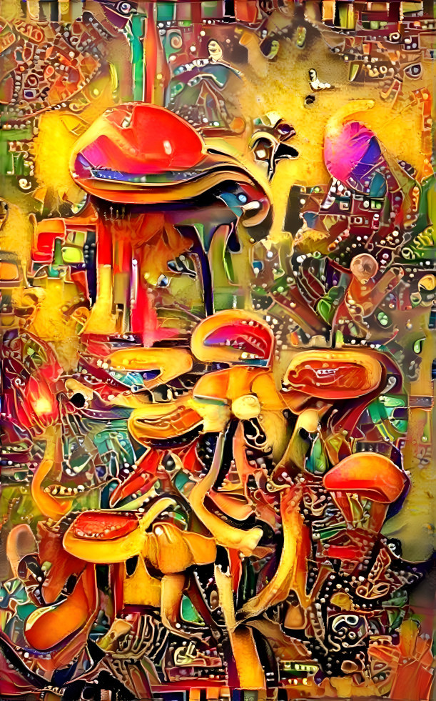 colorful mushrooms