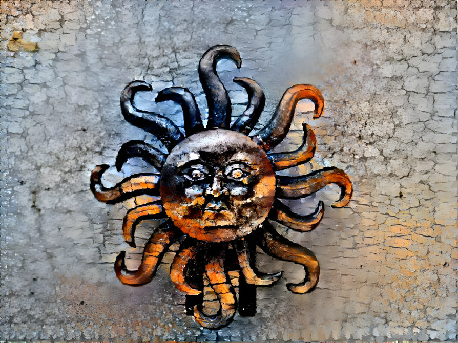 Messed-up Sun ornament
