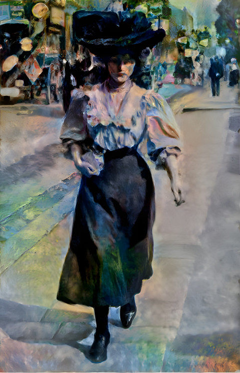 Edwardian woman renoir style