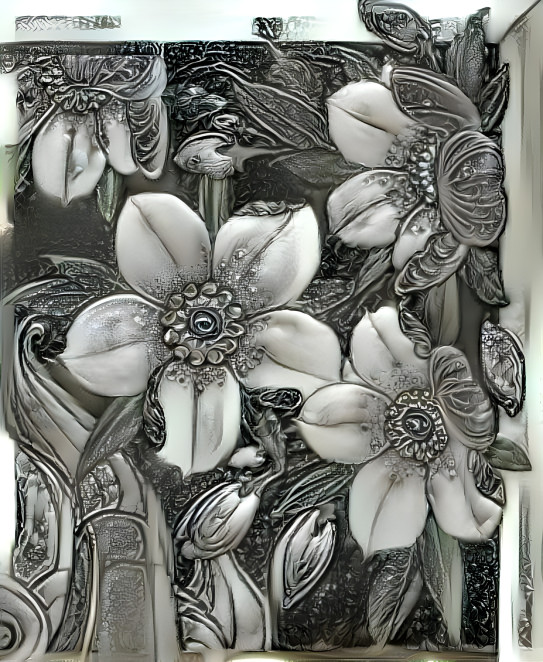 pewter flower