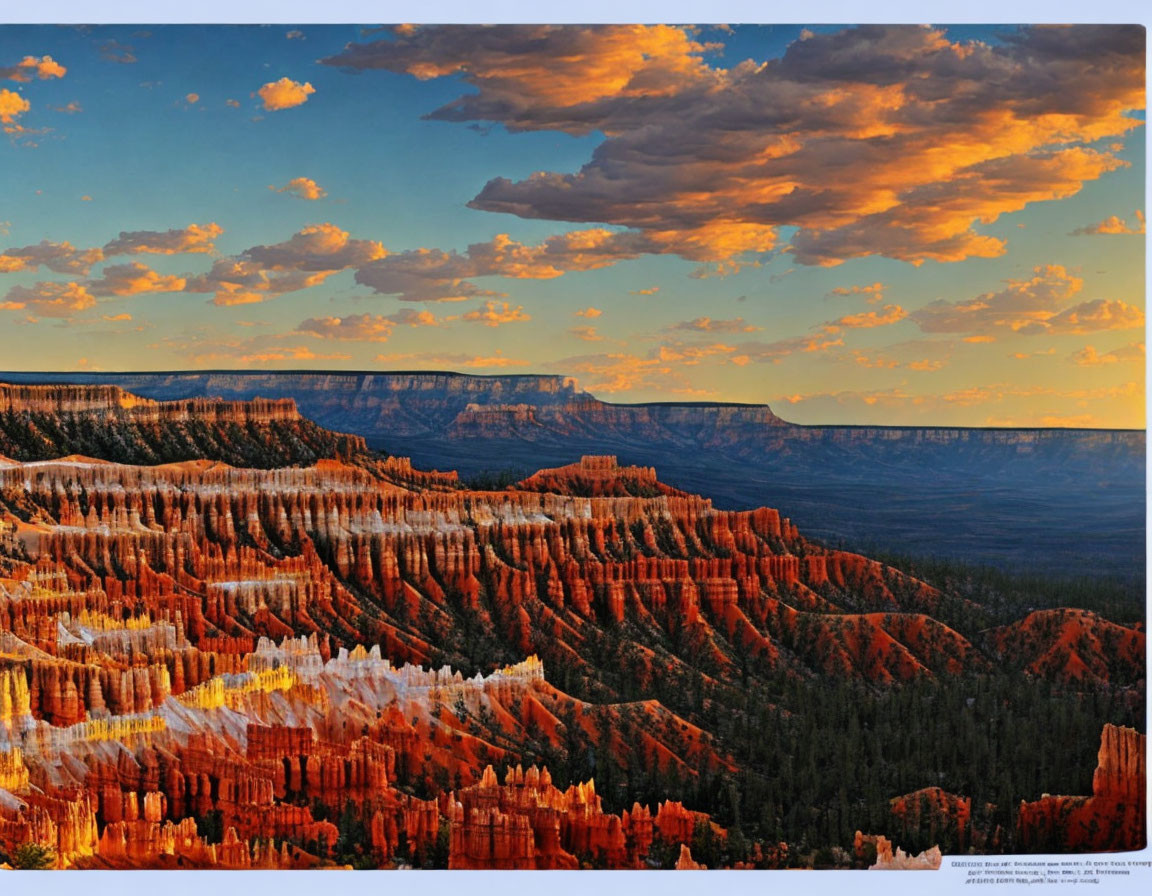 Vibrant red-orange sunset over canyon rock formations