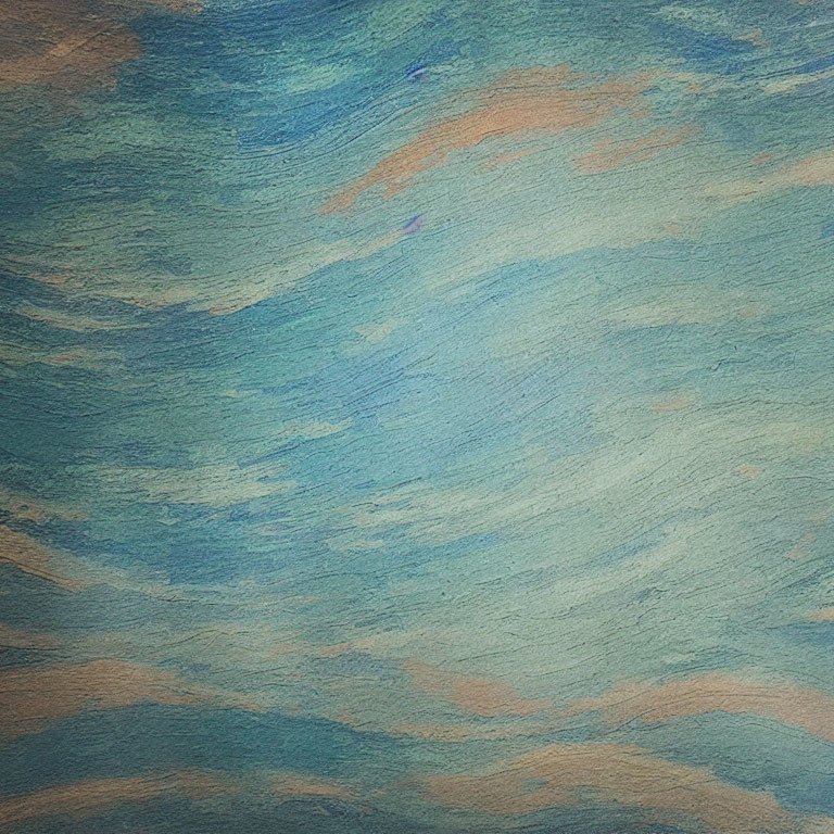 Blue and Brown Brush Strokes on Textured Background