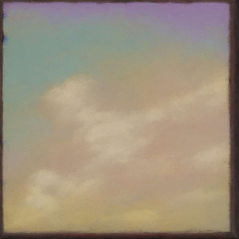 Pastel Blue, Yellow, and Pink Clouds on Darkened Sky Gradient